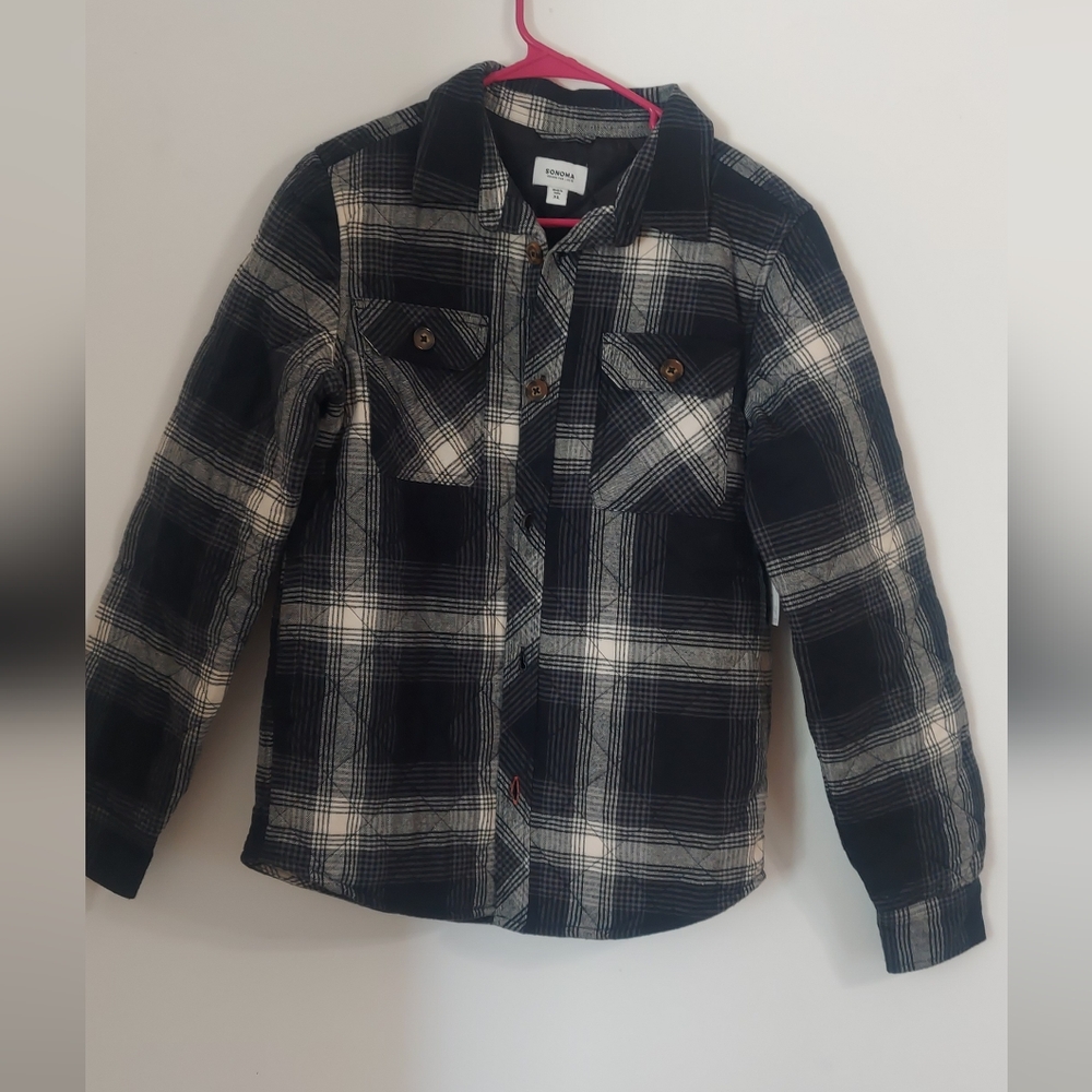 Sonoma quilted flannel jacket boys size XL